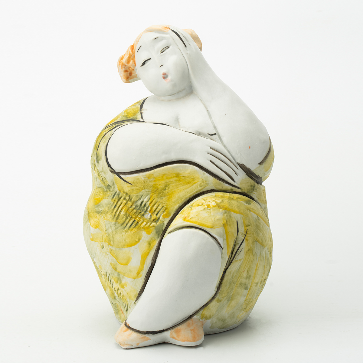 Gaoliang Ceramic Sculpture Handcrafted Ornament For Home Decor (CMS24)