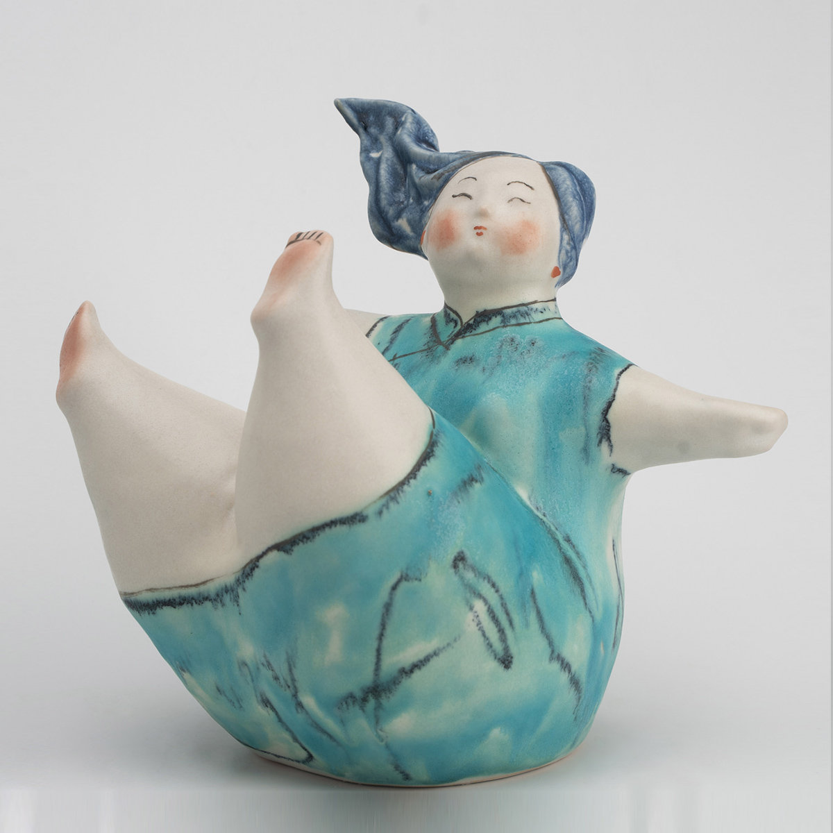 Gaoliang Ceramic Sculpture Human Accessories Pottery For Home Decor (CMS38)