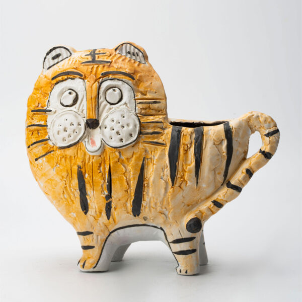 Gaoliang Ceramic Sculpture Tiger Abstract Art For Home Decor (CMS49)