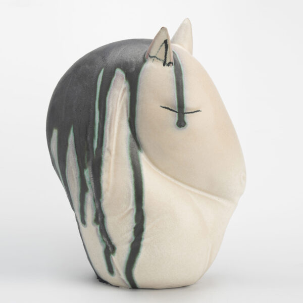 Gaoliang Ceramic Sculpture Contemporary Unique Horse Ceramic Statue (CMS54)