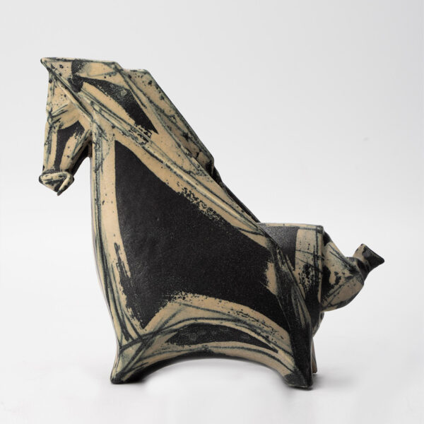 Gaoliang Ceramic Sculpture Irregular Shape Horse Ceramic Statue (CMS57)