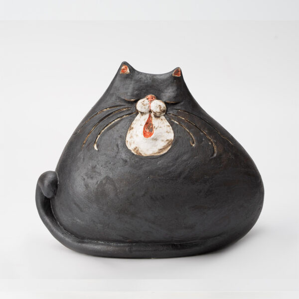 Gaoliang Ceramic Sculpture Big Cat Art Home Desktop Crafts (CMS68)