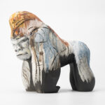 Gaoliang Ceramic Sculpture Abstract Chimpanzees Accessories(CMS72)
