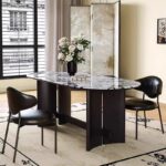 Gaoliang dining table set for 4 Italian style OEM/ODM (CZ196)