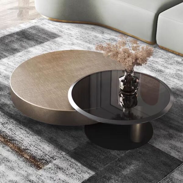 Gaoliang coffee table Italian round design OEM/ODM (KF170)
