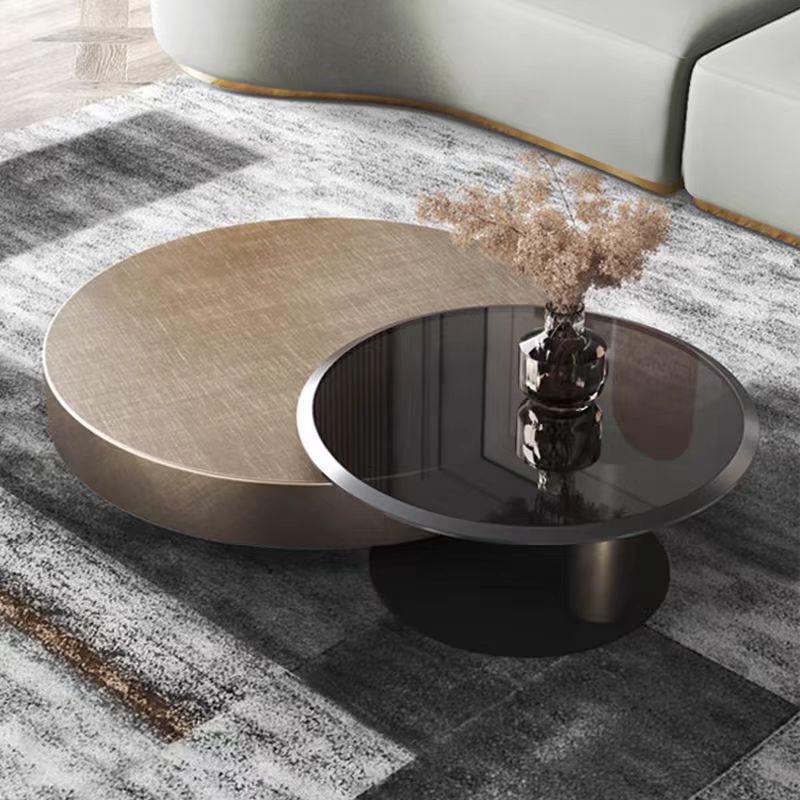 Gaoliang coffee table Italian round design OEM/ODM (KF170)