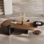 Gaoliang wood coffee table set for living room OEM/ODM (KF59)