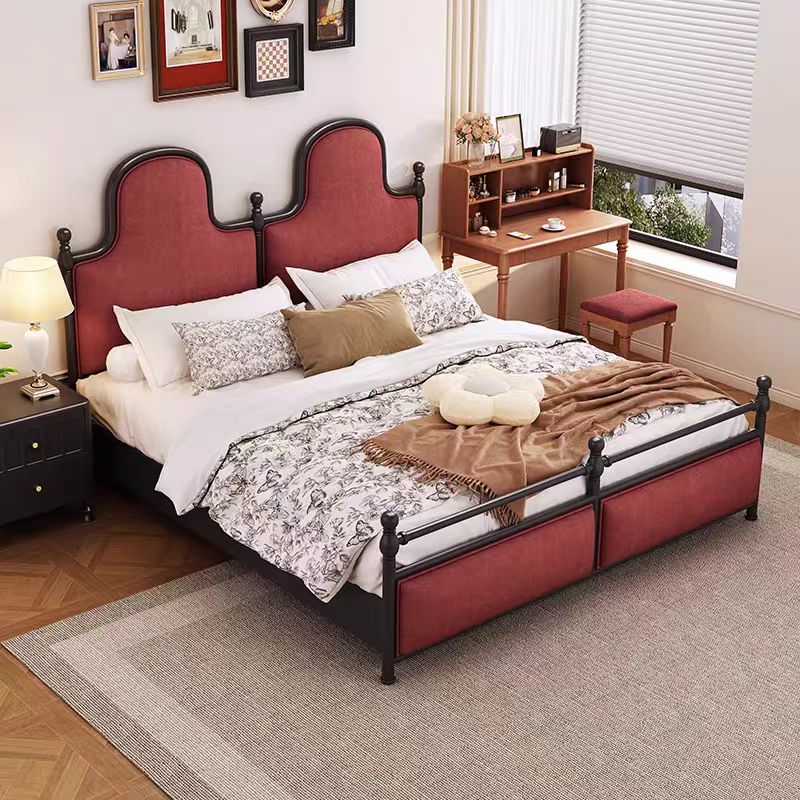Gaoliang Bed French Antique Solid Wood OEM/ODM (MC07)