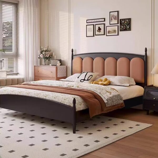 Gaoliang Bed Modern Nordic Solid Wood OEM/ODM (MC25)