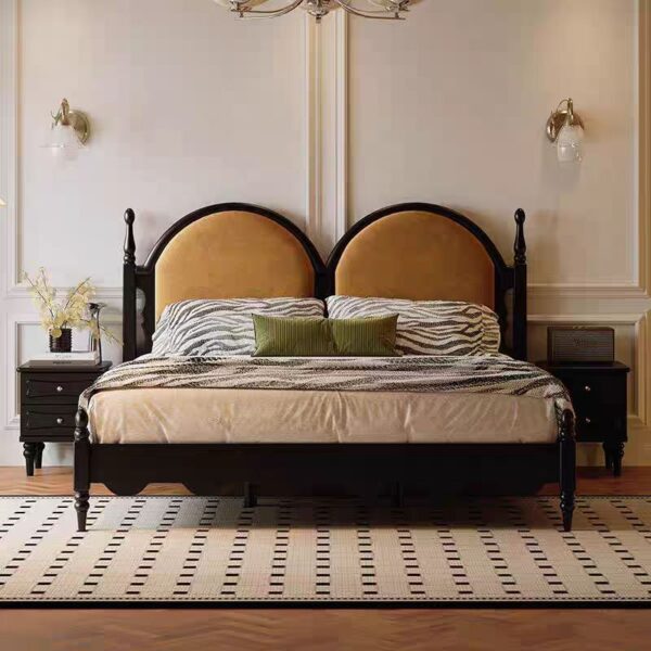 Gaoliang Bed French Style Wooden OEM/ODM (MC37)