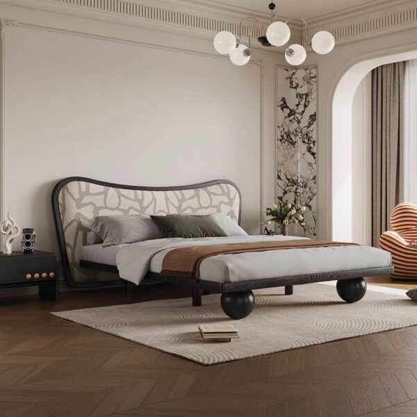 Gaoliang Bed Modern Solid Wood Style OEM/ODM (MC41)