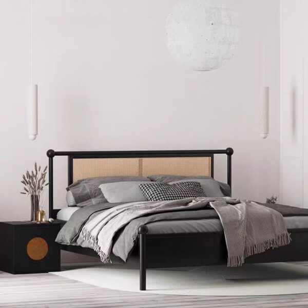 Gaoliang Bed frame Japanese Rattan OEM/ODM (MC42)