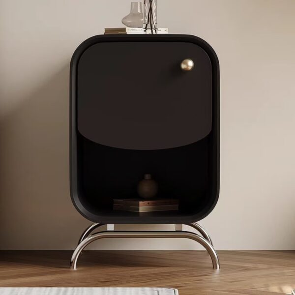 Gaoliang Nightstand Black Small Beside Table Modern OEM/ODM (NT38)