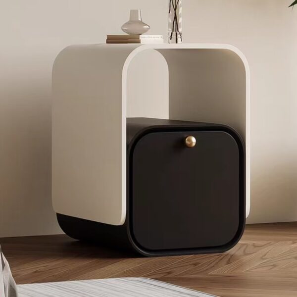 Gaoliang Nightstand Set Of 2 White Small Beside Table With Storage OEM/ODM (NT40)