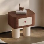 Gaoliang Nightstand Table Nordic Style Wooden Bedside Table OEM/ODM (NT42)