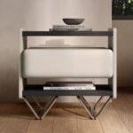 Gaoliang Nightstand Table Modern Italian Style Bedside Table OEM/ODM (NT50)