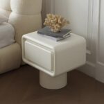 Gaoliang Nightstand Table Creative Design Creamy Bedside Tabele OEM/ODM (NT54)