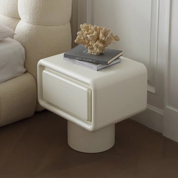 Gaoliang Nightstand Table Creative Design Creamy Bedside Tabele OEM/ODM (NT54)