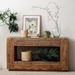Gaoliang Console Table Solid Wood Minimalist Entryway Table OEM/ODM (XG19)