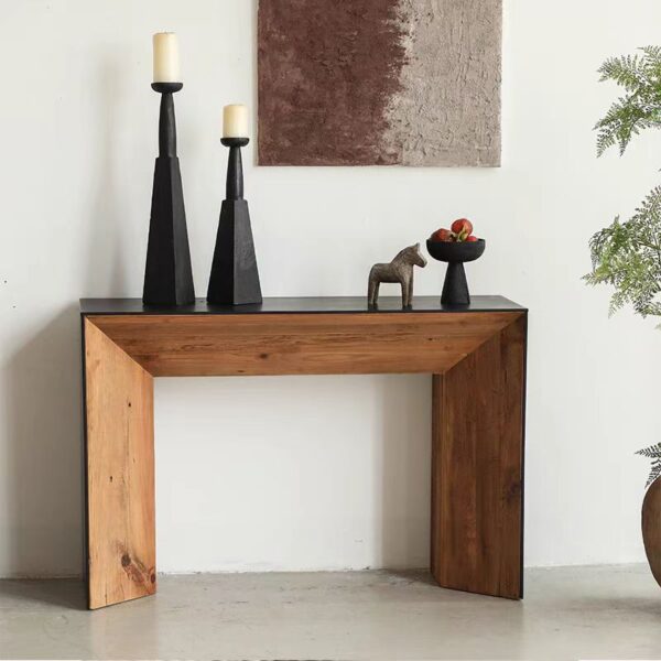 Gaoliang Console Table Modern Solid Wood Entryway Table OEM/ODM (XG20)