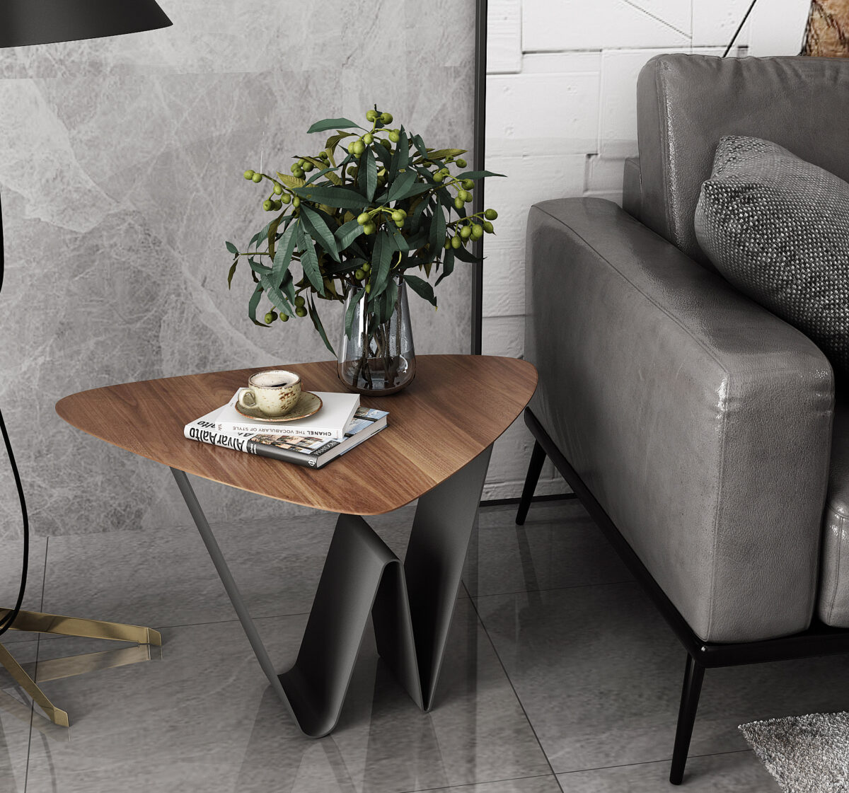 Gaoliang Side Table Wooden Modern Beside Table OEM/ODM (BJ40)