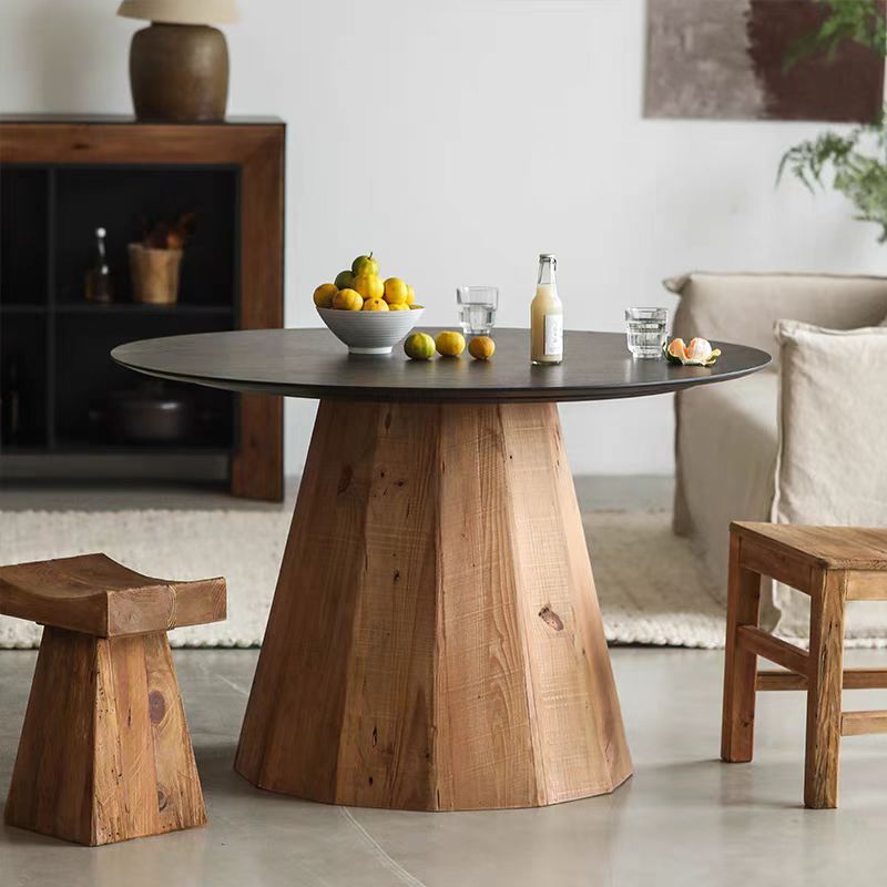 Gaoliang dining table Nordic style round OEM/ODM (CZ203)