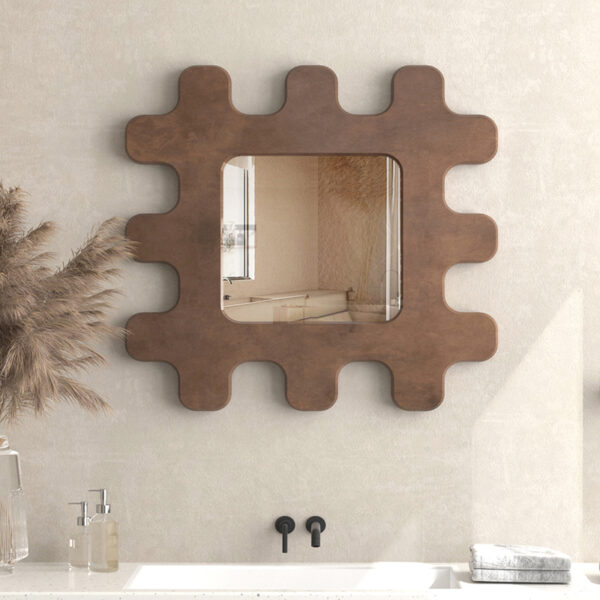 Gaoliang Retro Wall Mirror Decor For Bathroom Living Room OEM/ODM (JZ02)