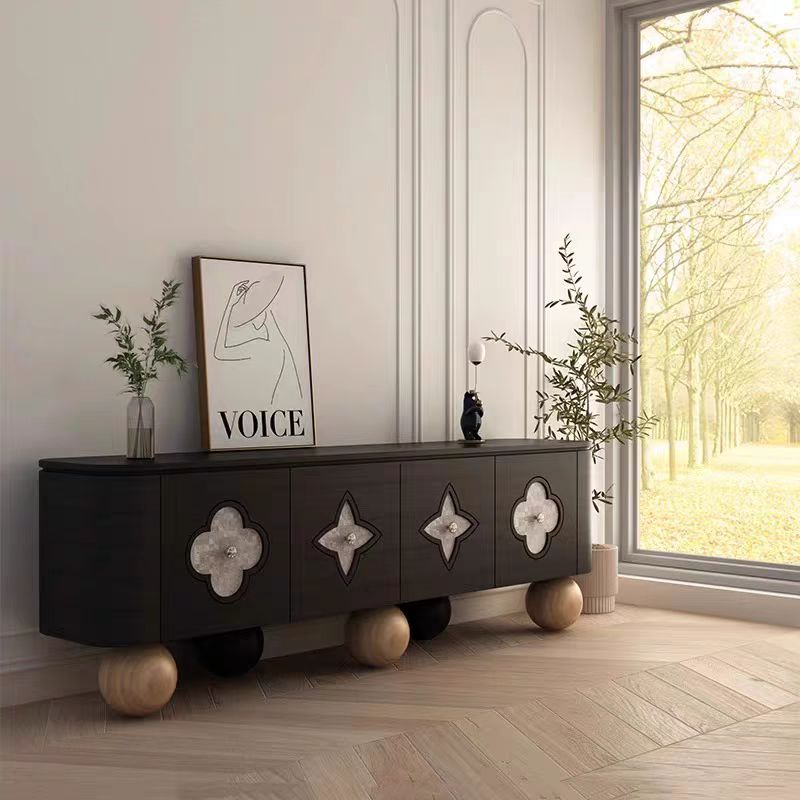 Gaoliang TV Stand Solid Wood Retro TV Cabinet OEM/ODM (KF308)