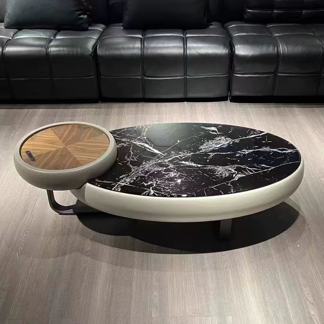 Gaoliang coffee table modern oval marble top OEM/ODM (KF310)