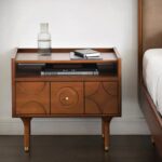 Gaoliang Night Stand End Tables Vintage Wood Cabinet OEM/ODM (NT58)