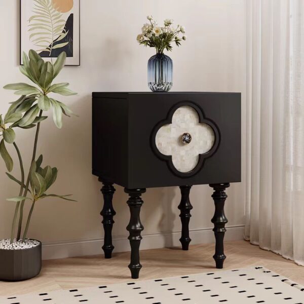 Gaoliang Night Stand With Storage Vintage Bedside Table Cabinet OEM/ODM (NT59)