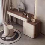 Gaoliang Makeup Vanities With Storage Wooden Dressing Table OEM/ODM (ZT09)