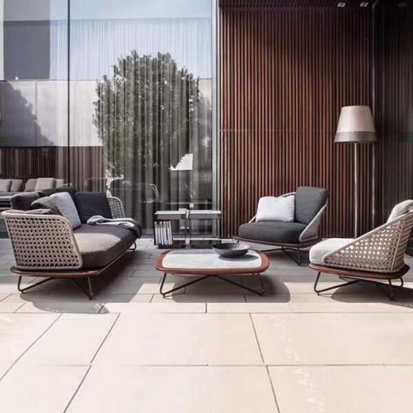 Gaoliang Modern Outdoor Sofa Cushions Relaxing Garden Furniture OEM/ODM(HWSF10)