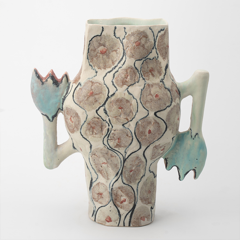 Gaoliang Ceramic Vase Art Geometric Decoration For Living Room OEM/ODM (CML504)