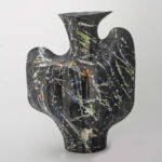 Gaoliang Ceramic Vases Art Geometric Irregular Shape Ornament OEM/ODM (CML550)