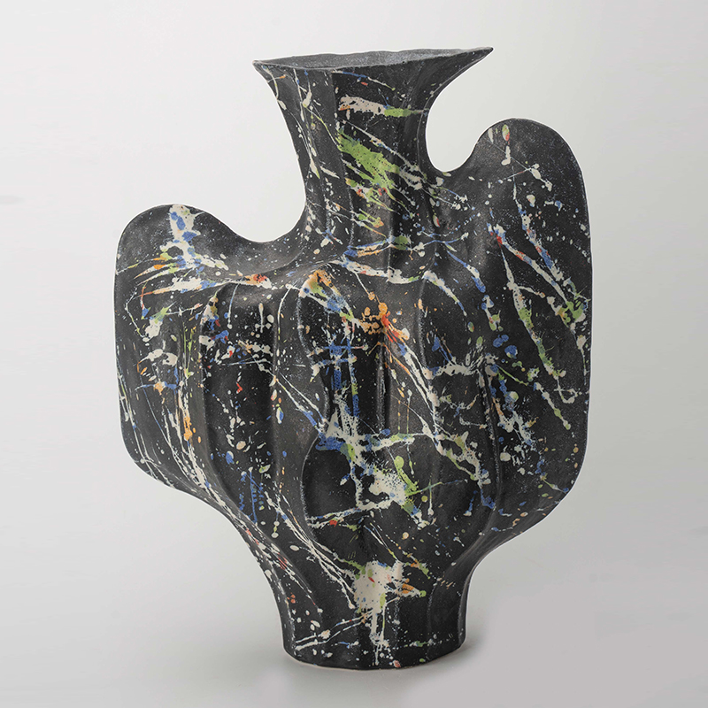 Gaoliang Ceramic Vases Art Geometric Irregular Shape Ornament OEM/ODM (CML550)