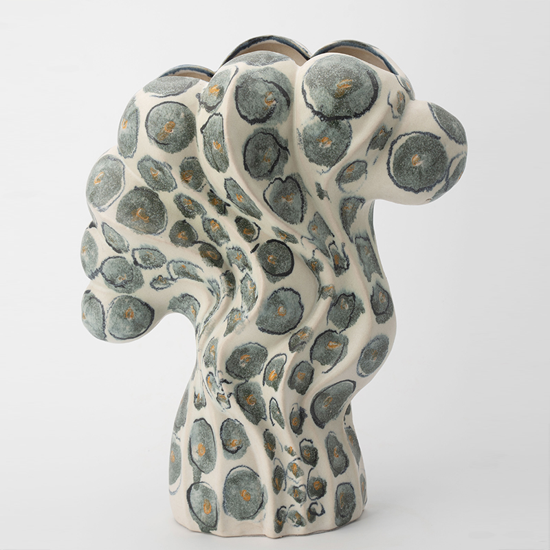 Gaoliang Ceramic Vases Modern Art Geometric Ornament For Interior OEM/ODM (CML652)