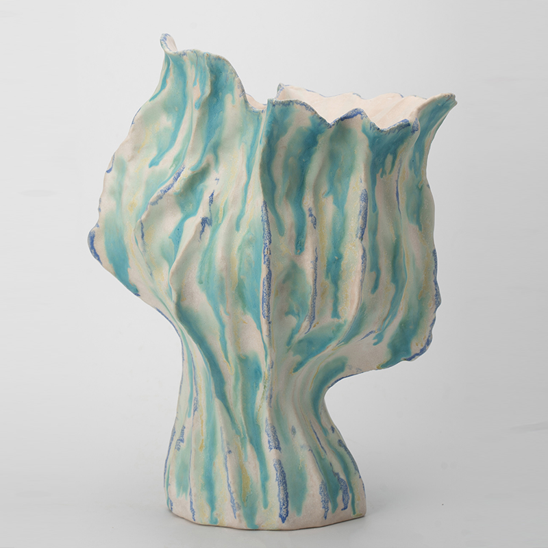 Gaoliang Ceramic Vases Art Geometric Abstract Luxury Accessories OEM/ODM (CML717)