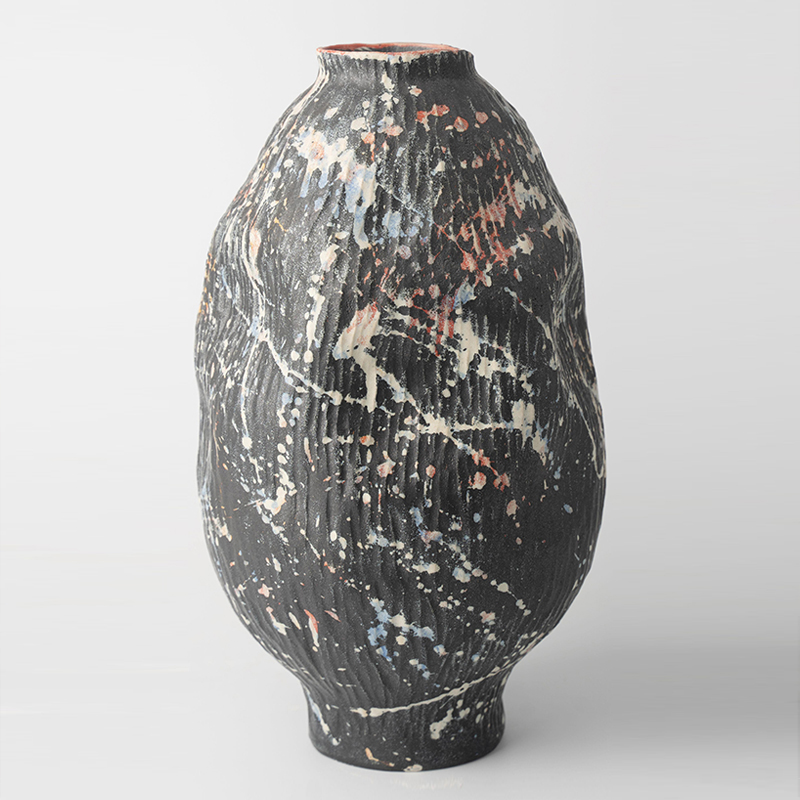 Gaoliang Ceramic Vases Handmade Clay Luxury Colorful Accessories For Interior OEM/ODM (CML762)