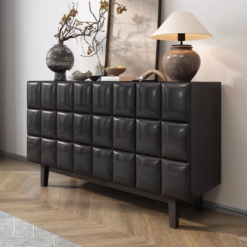 Gaoliang Black Sideboard Buffet Cabinet With Storage OEM/ODM (GZ73)