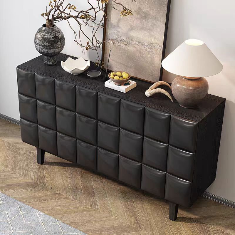 Gaoliang Black Sideboard Buffet Cabinet With Storage OEM/ODM (GZ73)