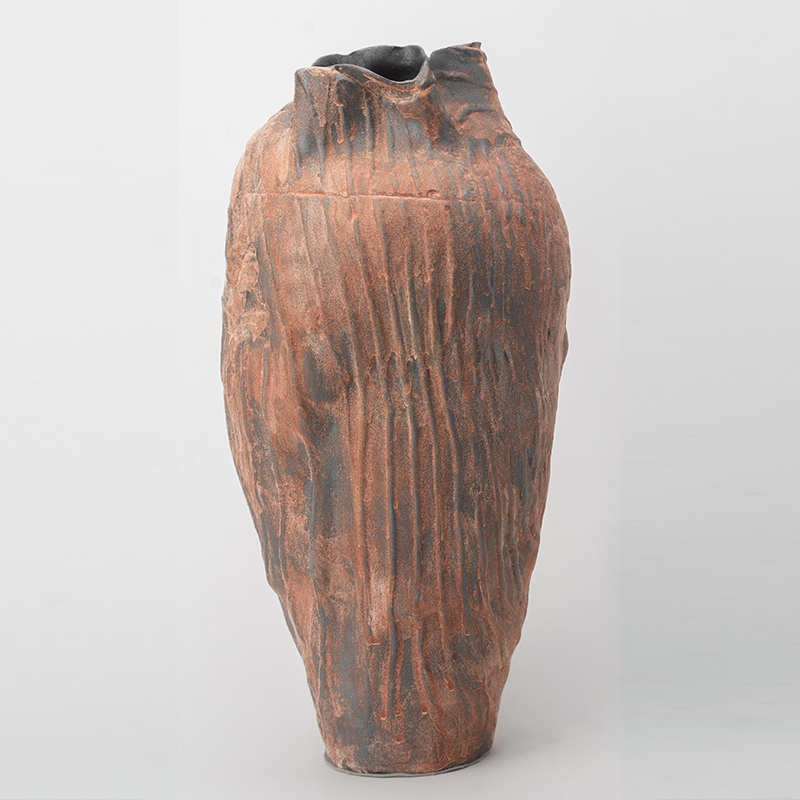 Gaoliang Flower Vases Retro Coastal Matte Handmade Clay Decoration OEM/ODM (CML813)