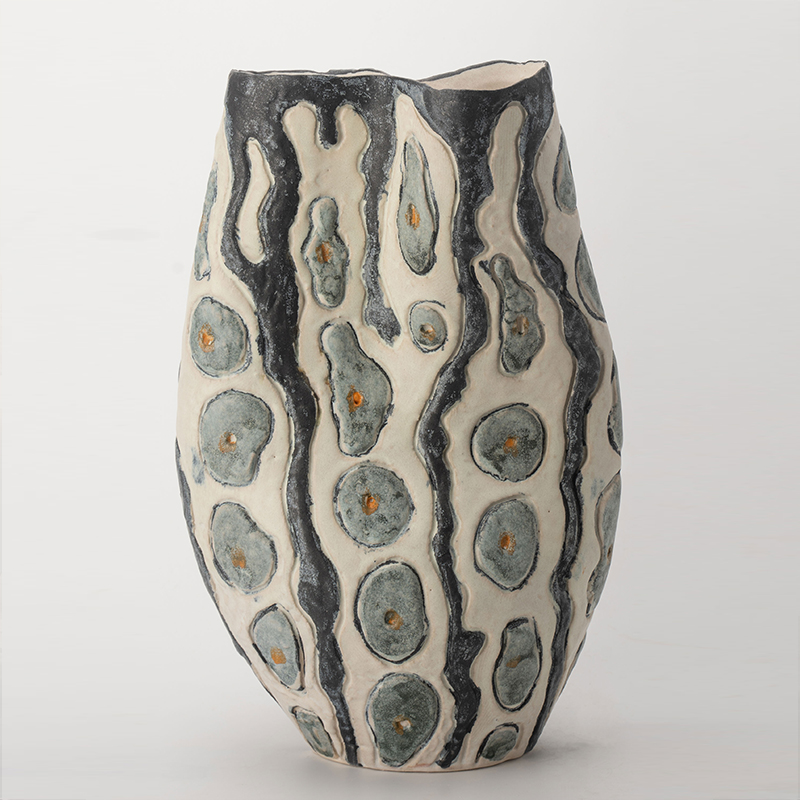 Gaoliang Ceramic Vases Luxury Matte Handcrafted Flower Vases Pottery OEM/ODM (CML817)