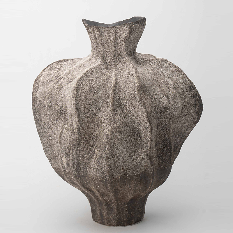 Gaoliang Flower Vases Vintage Abstract Handmade Clay Vase Ceramic For Interior OEM/ODM (CML827)