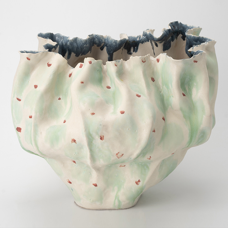 Gaoliang Ceramic Vase Simple Modern Abstract Handmade Clay Accessories OEM/ODM (CML841)