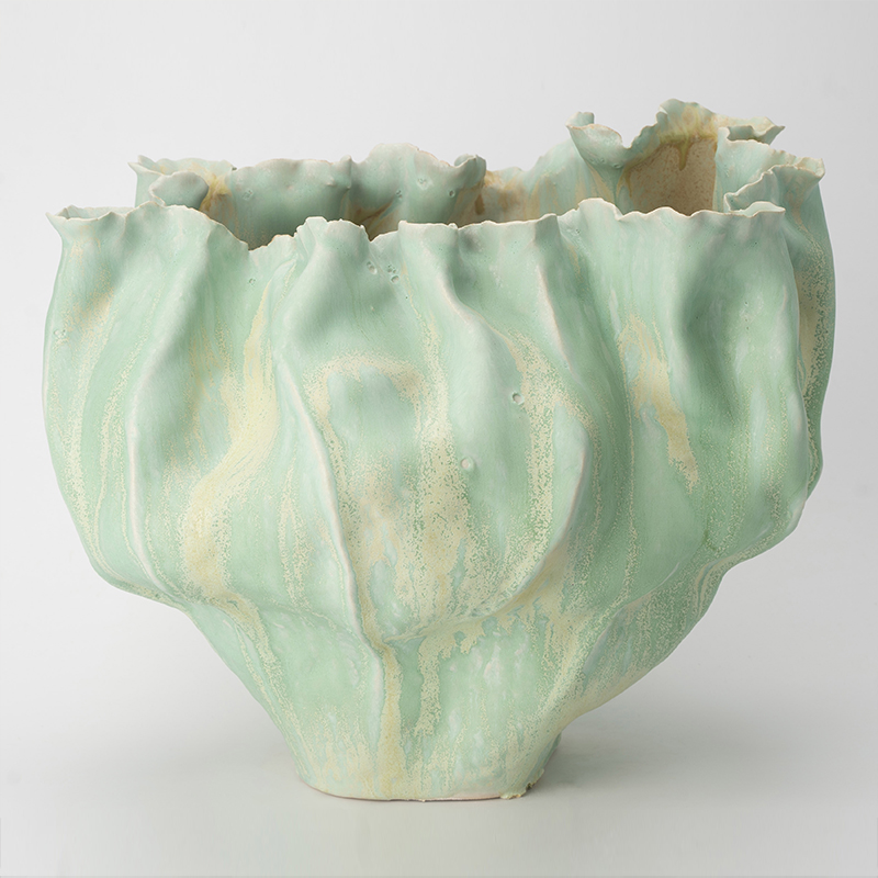Gaoliang Ceramic Vase Vintage Creative Handmade Clay Ornament For Interior OEM/ODM (CML842)