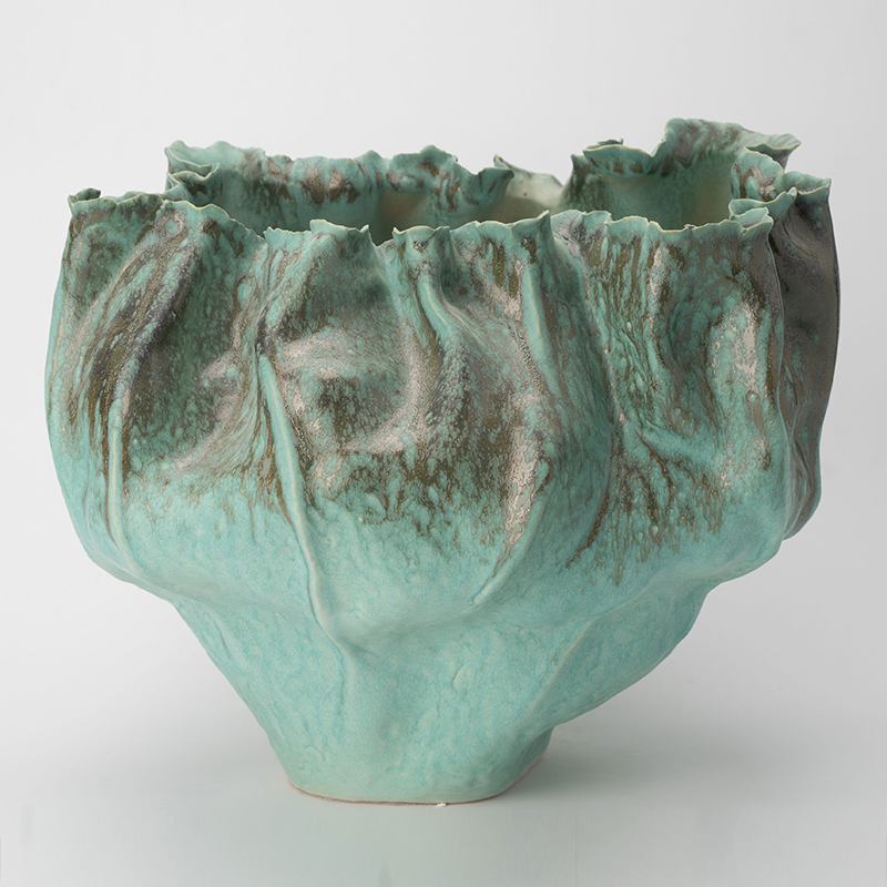 Gaoliang Ceramic Vase Vintage Creative Art Geometric Flower Vases For Interior OEM/ODM (CML848)