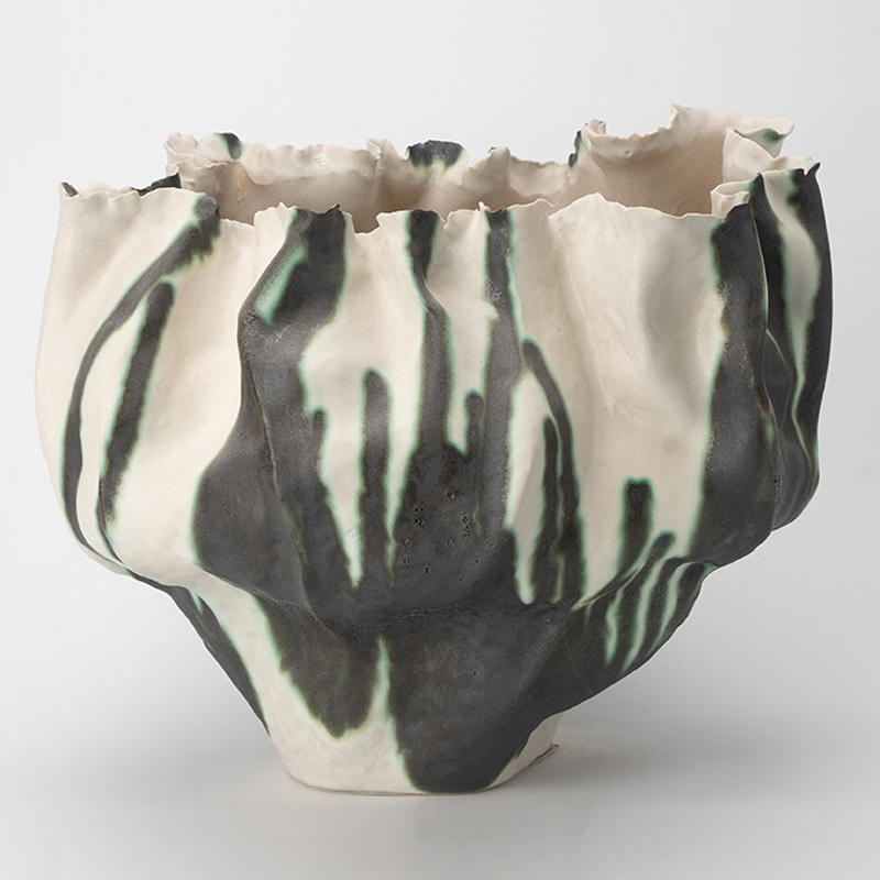 Gaoliang Ceramic Vase Simple Modern Irregular Shape Wedding Vases For Interior OEM/ODM (CML851)