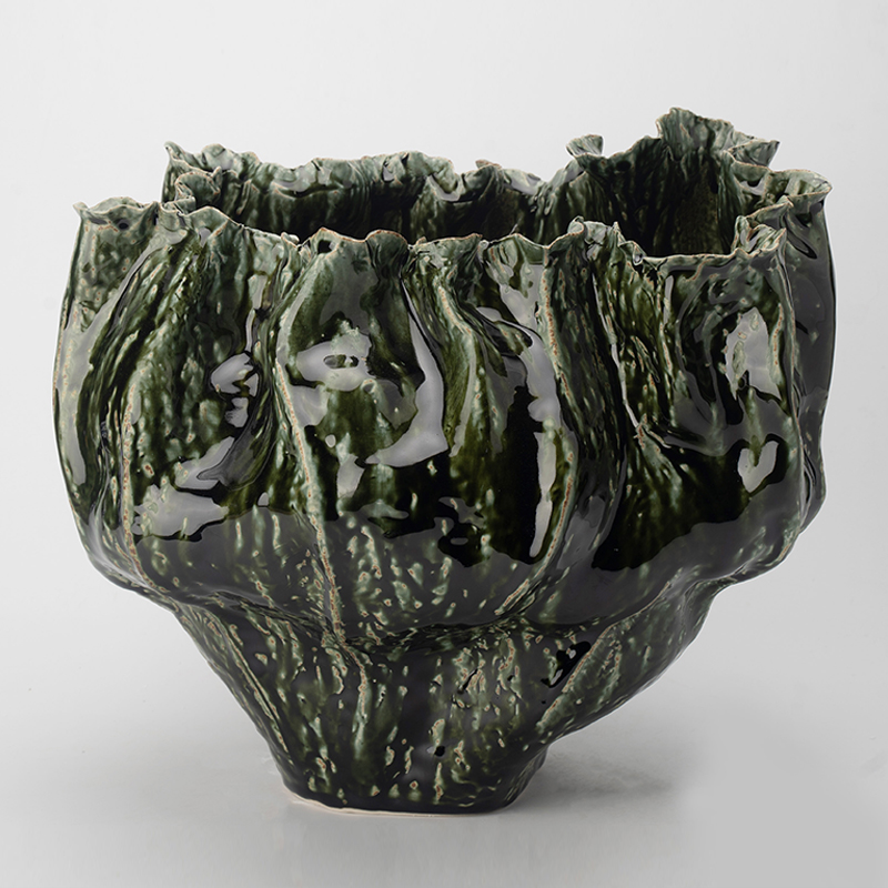 Gaoliang Ceramic Vase Retro Coastal Colorful Handcrafted Decoration For Interior OEM/ODM (CML857)