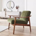 Gaoliang Accent Chair Modern American Style Velvet Wooden Lounge Chair Armchairs OEM/ODM (DY256)